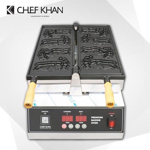 [CHEFKHAN]주문제작 캐릭터빵기계 빵틀 - 증평인삼빵