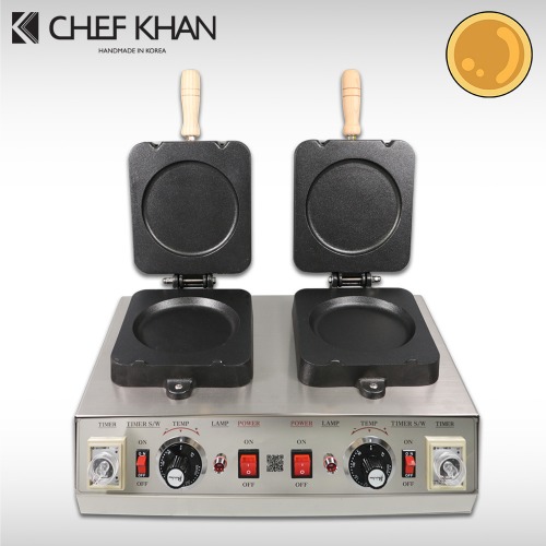 [CHEFKHAN] [쉐프칸] 전기식 호떡 기계 2구,전기호떡구이기