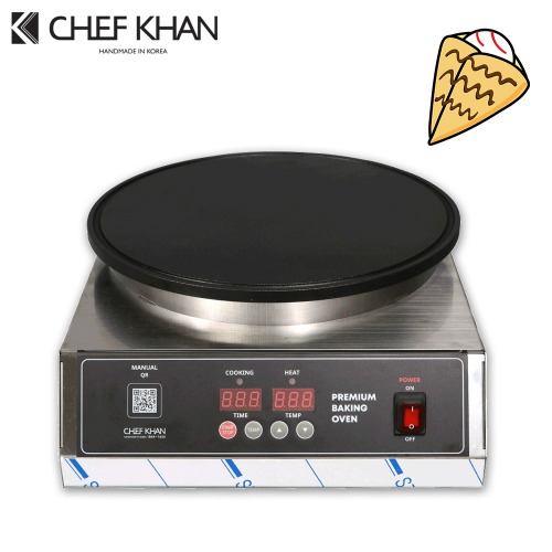 [CHEFKHAN] [쉐프칸]크레페 기계 전기식 디지털 사각 크레페기계