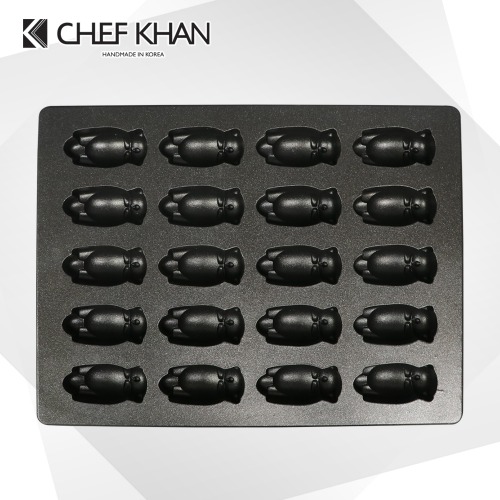[CHEFKHAN] [쉐프칸] 주문제작 캐릭터빵기계 빵틀 마들렌틀 오븐팬- 수달오븐틀 마들렌틀