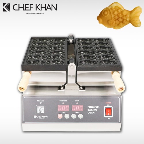 [CHEFKHAN] [쉐프칸] 미니붕어빵기계 전기식 디지털 1구 12P