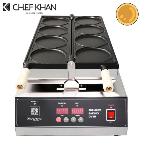 [CHEFKHAN] [쉐프칸] 전기식 왕호떡기계 4P 전기호떡구이기 디지털