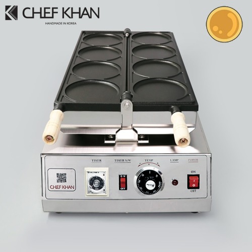 [CHEFKHAN] [쉐프칸] 전기식 왕호떡기계 4P 전기호떡구이기 아날로그