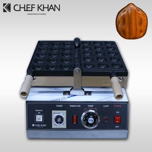 [CHEFKHAN] [쉐프칸] 왕호두과자기계 전기식 1구 15P 호도과자 제조기 머신