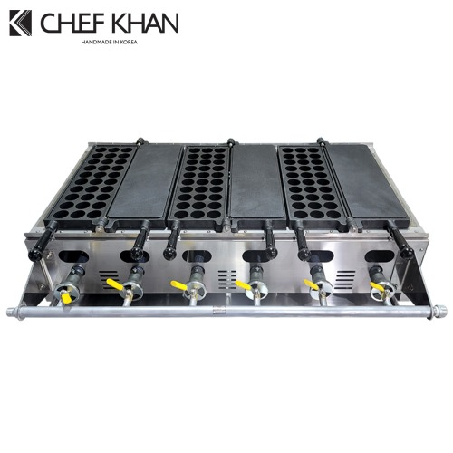 주문제작 캐릭터빵기계 빵틀 - 가스식 타코야끼기계 (회전식 타코야끼기계)