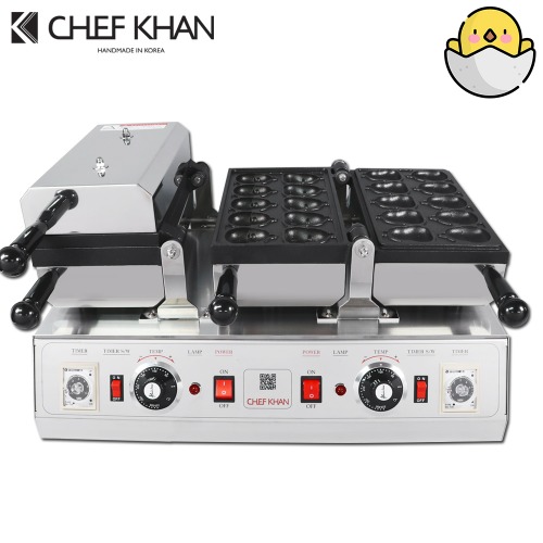 [CHEFKHAN] [쉐프칸] 병아리빵기계 전기식 2구 20P