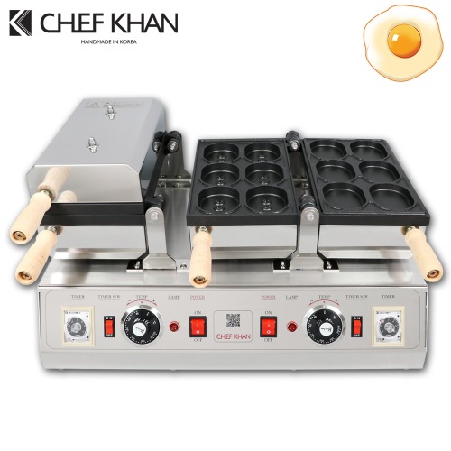 [CHEFKHAN] [쉐프칸] 계란빵기계 전기식 2구 12P