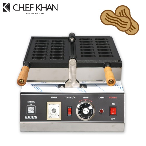 [CHEFKHAN] [쉐프칸] 땅콩빵기계 전기식 아날로그 1구 14P
