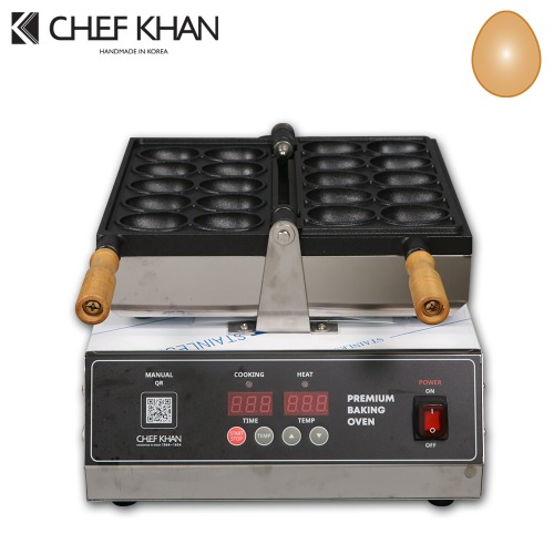 [CHEFKHAN] [쉐프칸] 달걀빵기계 계란빵기계 전기식 디지털 1구 10P